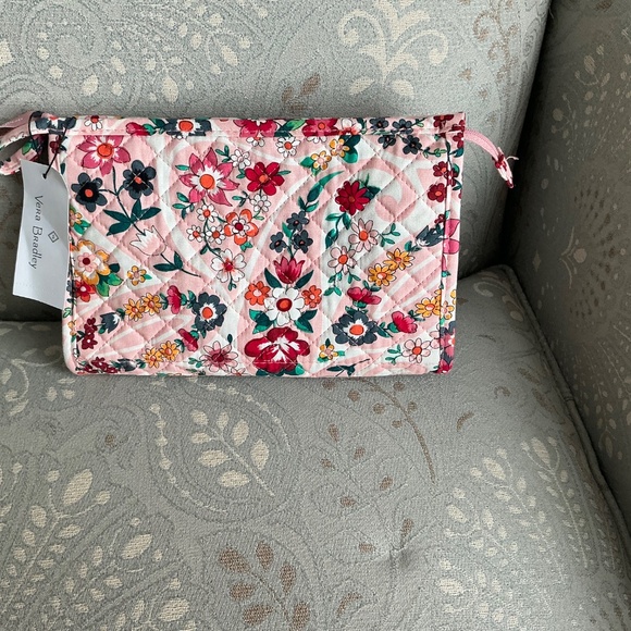 NWT Vera Bradley Trapeze Cosmetic Pouch Set of 2/Prairie Paisley Pattern - Picture 12 of 12